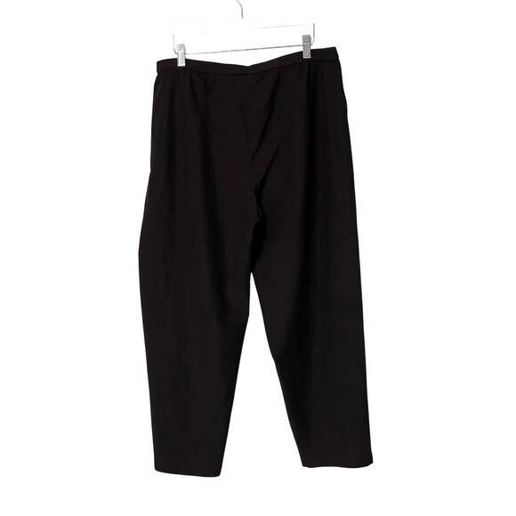 EILEEN FISHER WOMENS SIZE LARGE DRESS TAPERED ANKLE PANT PURPLE MINIMAL NEW - Picture 4 of 14